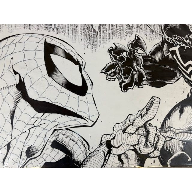 Joshua Derstine/John Livesay Spider-Man VS. Venom Original Artwork 11x17