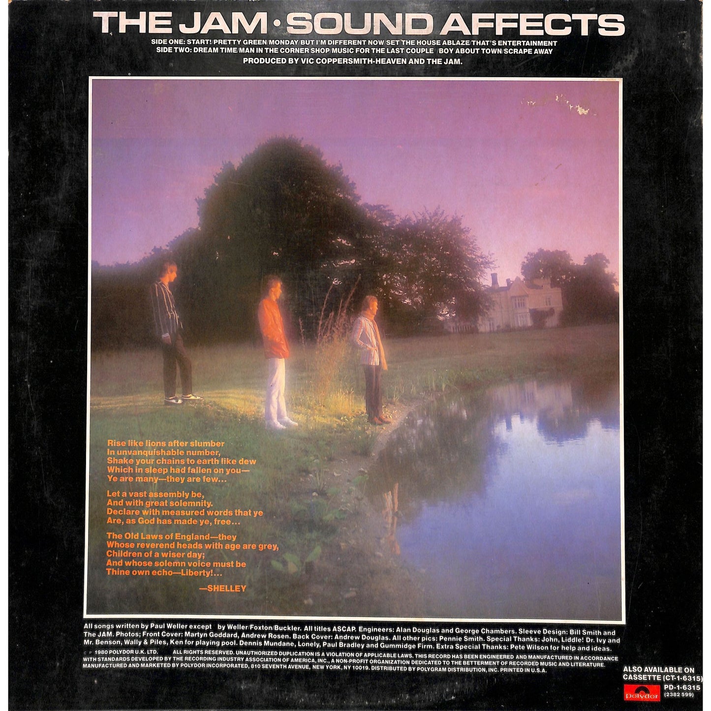 The Jam - Sound Affects Vinyl Record PD-1-6315