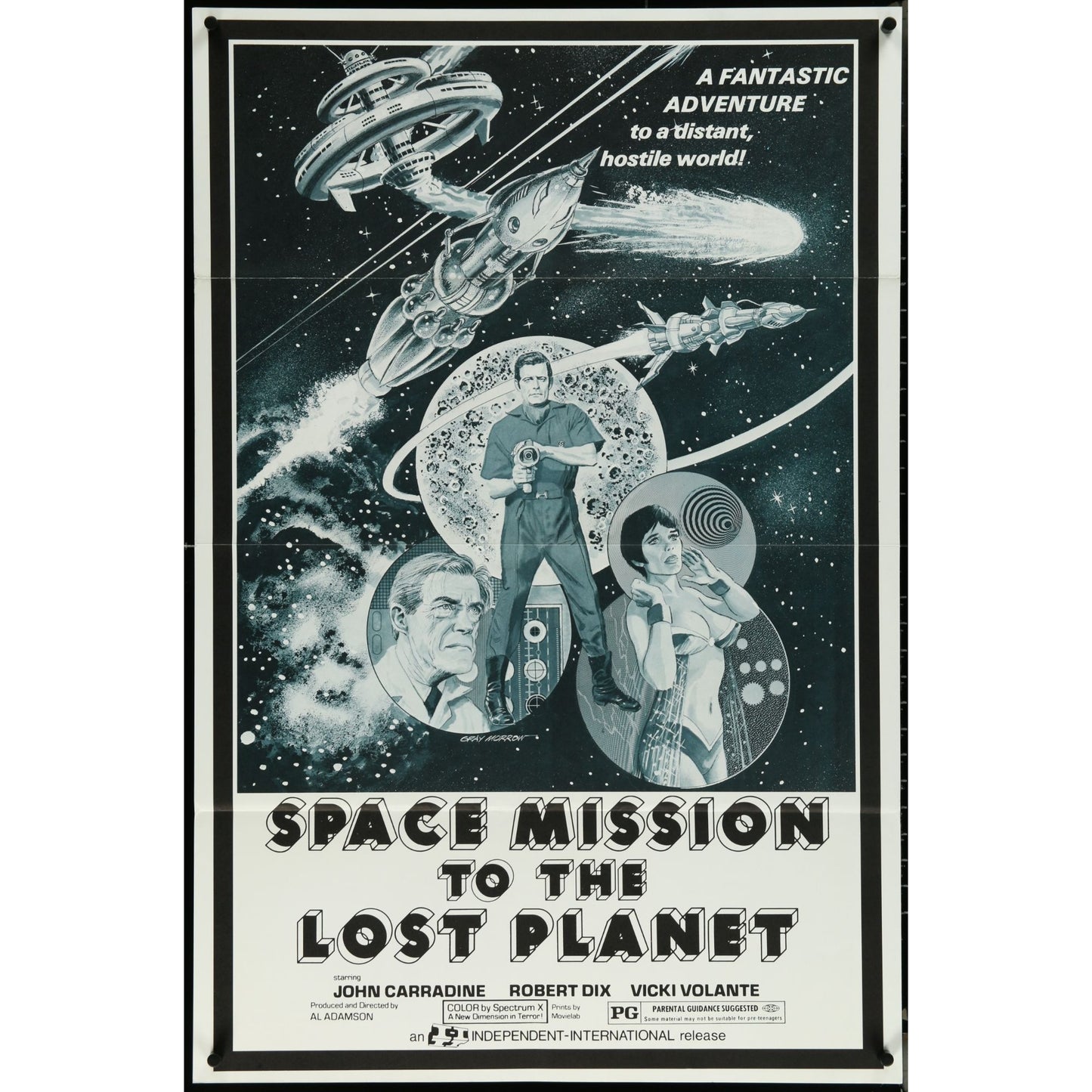 Space Mission to the Lost Planet (1970) Original Movie Poster Folded 27x41