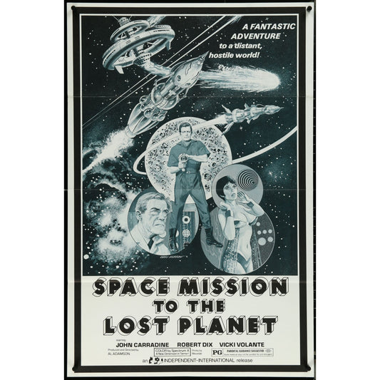 Space Mission to the Lost Planet (1970) Original Movie Poster Folded 27x41