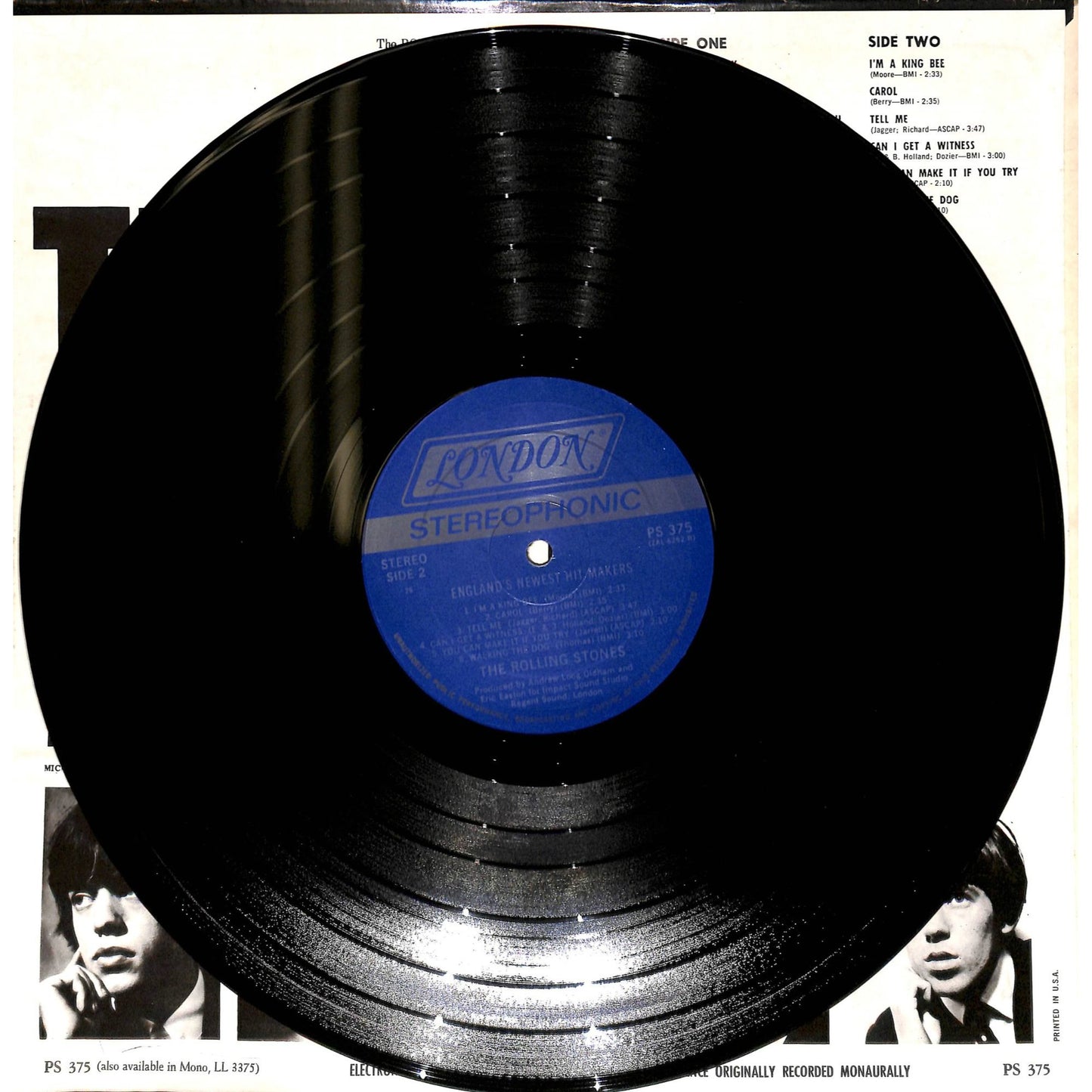 The Rolling Stones - England's Newest Hit Makers Vinyl Record PS 375
