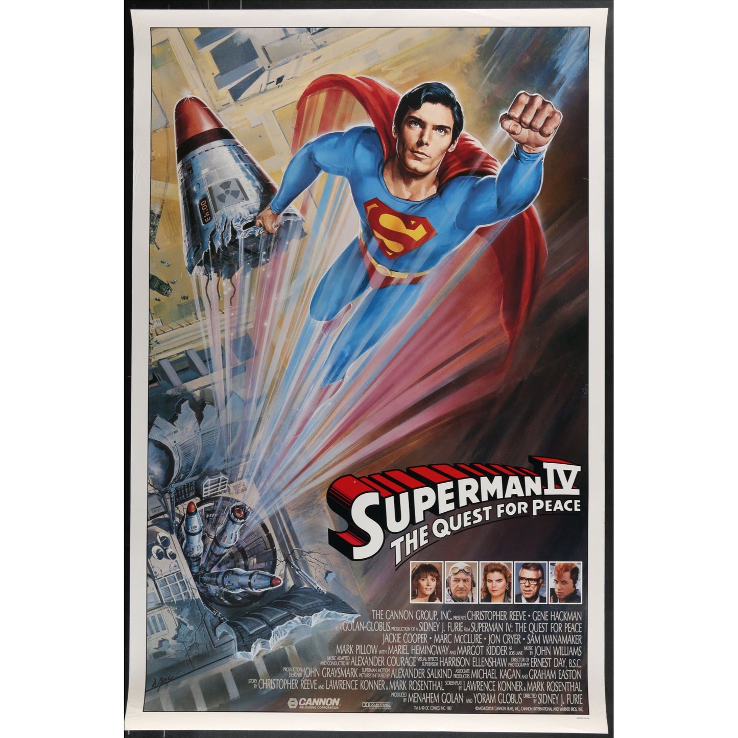 Superman IV: The Quest for Peace (1987) Original Movie Poster Rolled 27x41