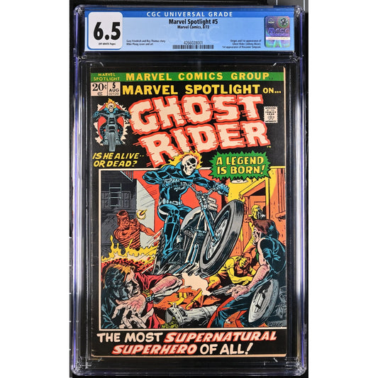 Marvel Spotlight #5 (1972) CGC 6.5 First Appearance & Origin of Ghost Rider