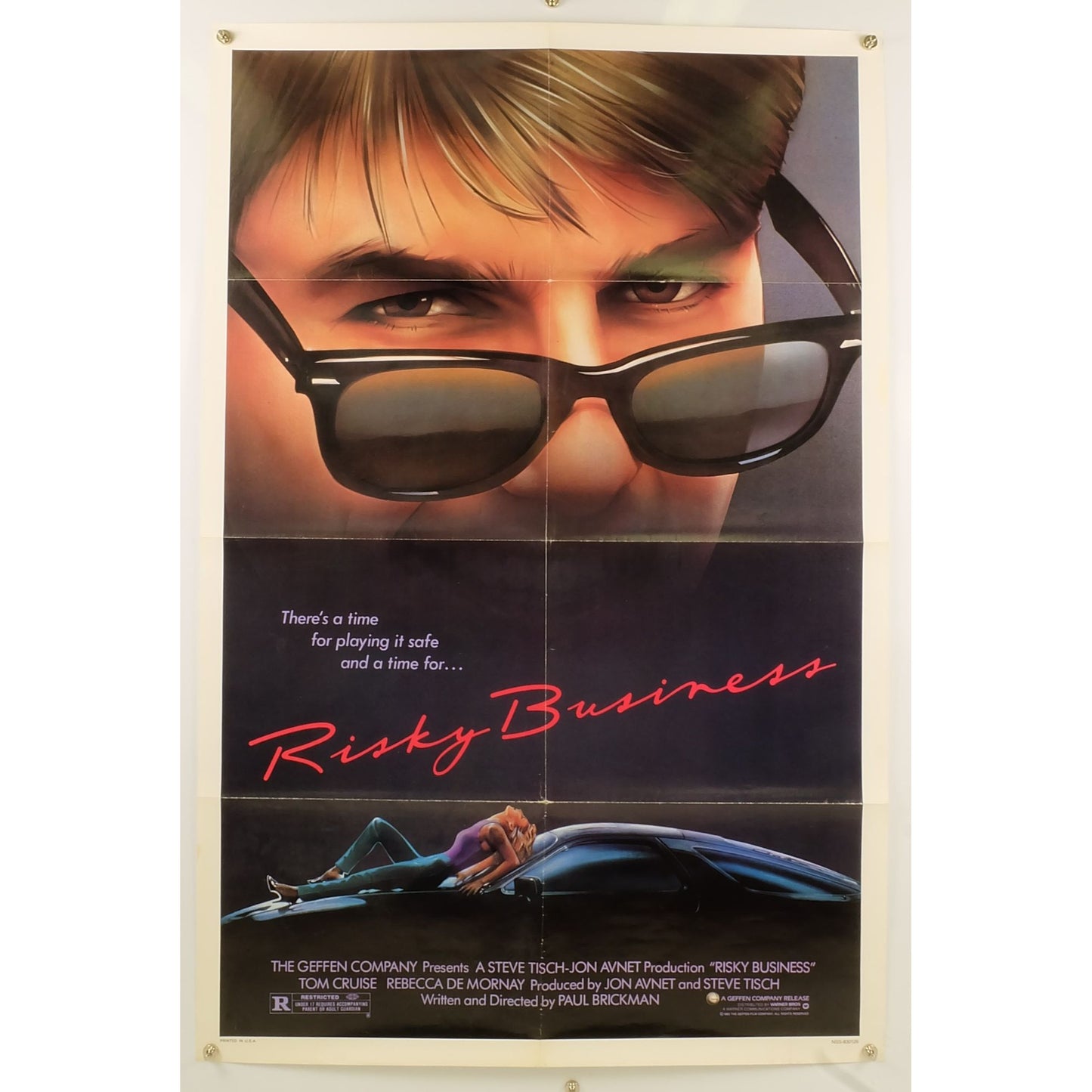 Risky Business (1983) Original Movie Poster Folded 27x41