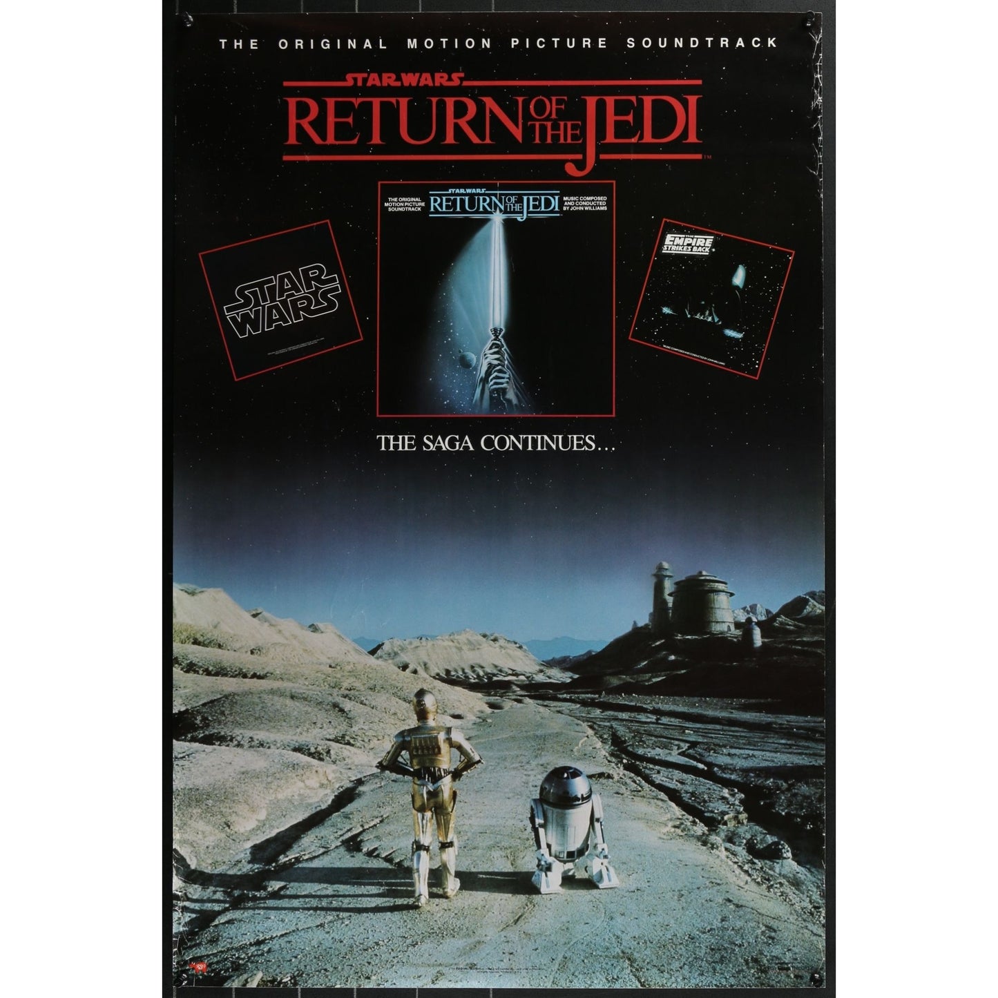 Return of the Jedi (1983) Original OST Poster 22x33