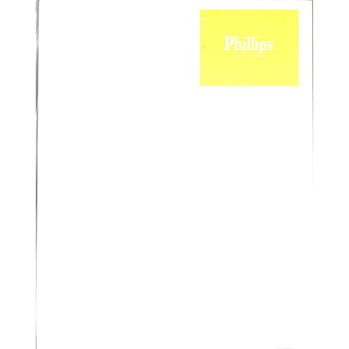Phillips Contemporary Art Auction Catalog May 18, 2000