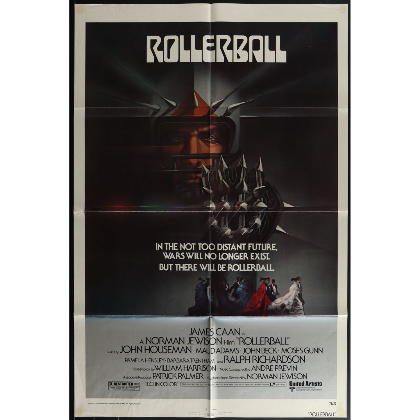 Rollerball (1975) Original Movie Poster Folded 27x41EM8-471