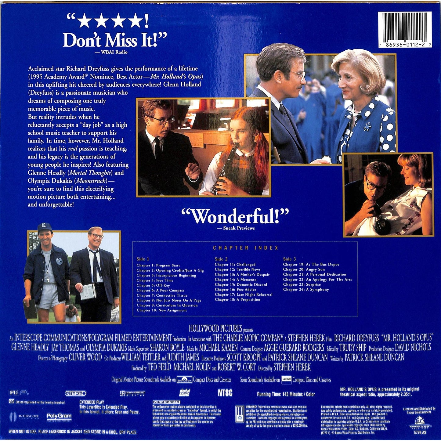 Mr. Holland's Opus (1995) Laserdisc