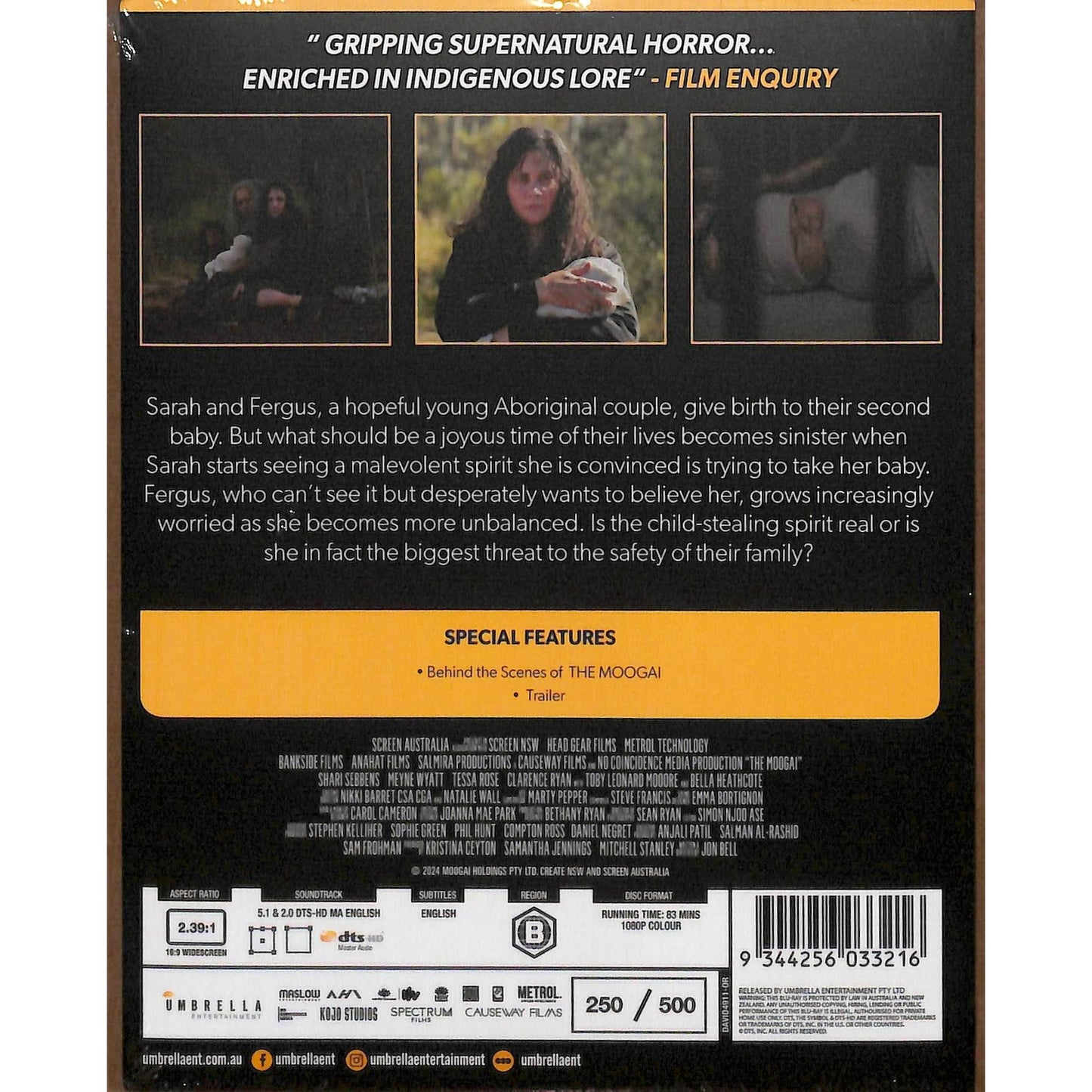 The Moogai (2024) REGION B Australian Import BluRay Limited Edition 250/500 NEW