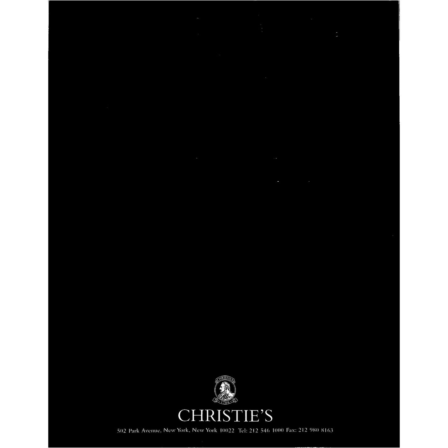 Christie’s Finest and Rarest Wines Auction Catalog 1997