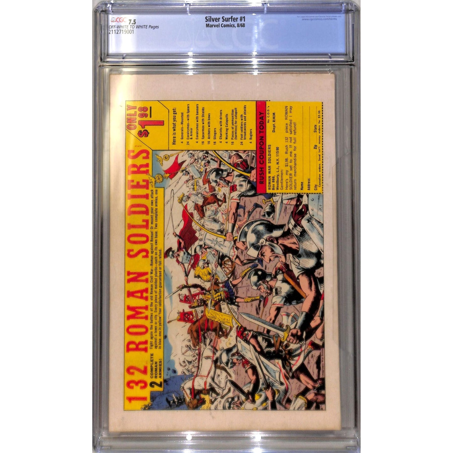Silver Surfer #1 (1968) CGC 7.5 Origin of Silver Surfer & The Watchers