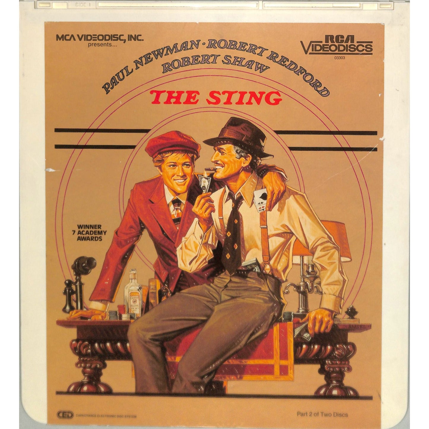 The Sting (1973) Vintage Double CED Videodisc