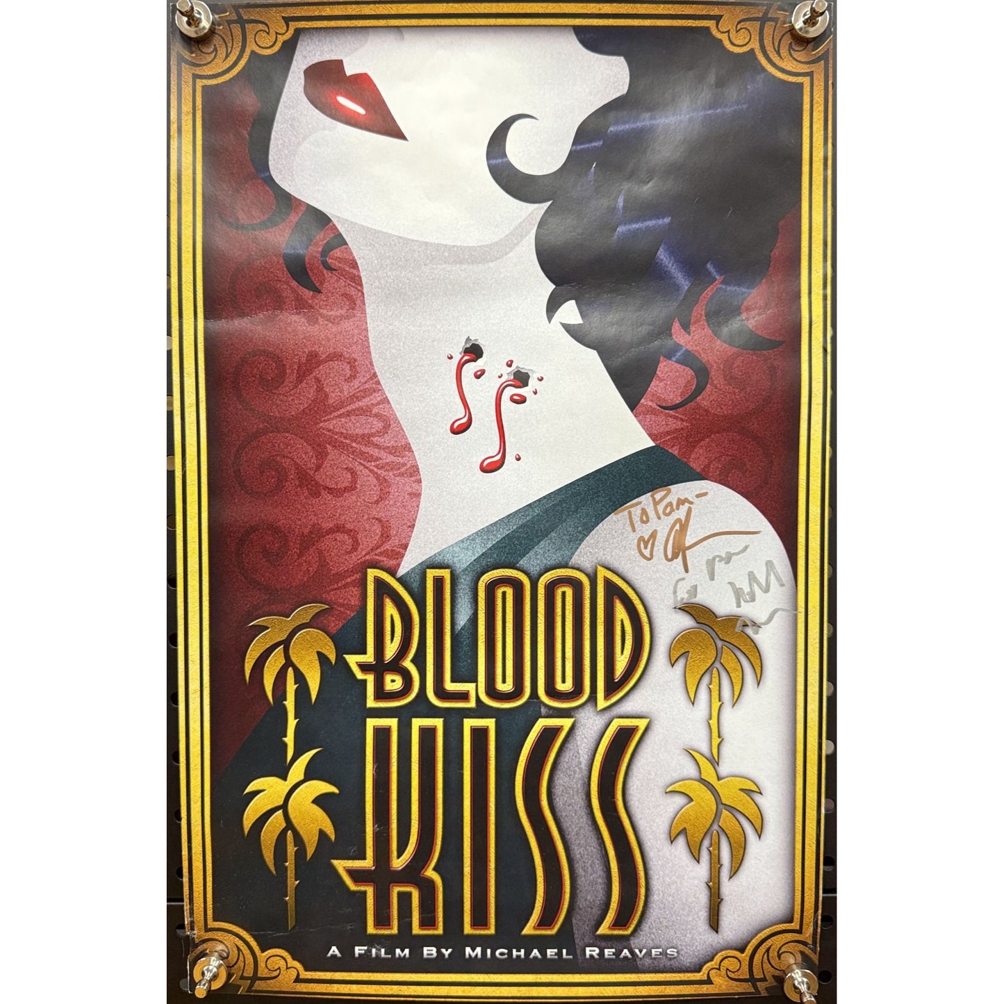 Blood Kiss Signed Poster Rolled 16.5x10.75