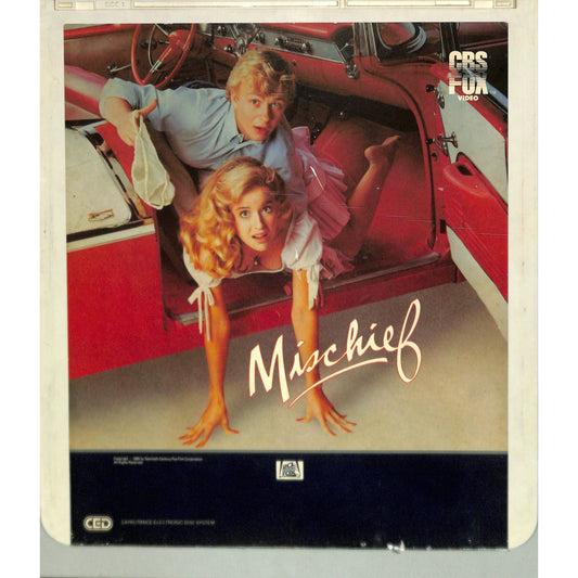 Mischief (1985) Vintage CED Videodisc