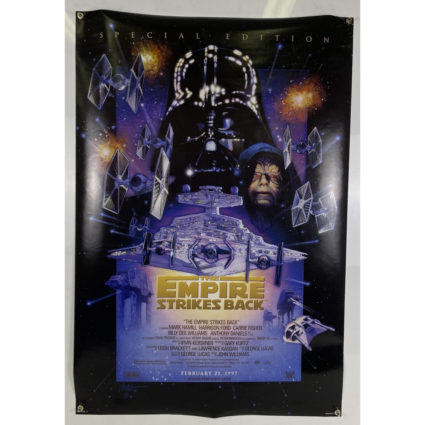 The Empire Strikes Back Special Edition (1997) Original Movie Poster Roll 27x41