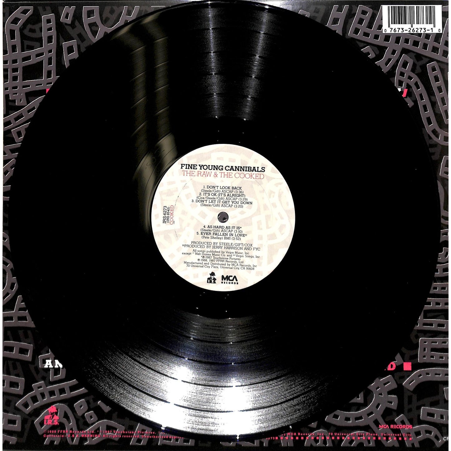 Fine Young Cannibals - The Raw & The Cooked Vinyl Record IRS 6273