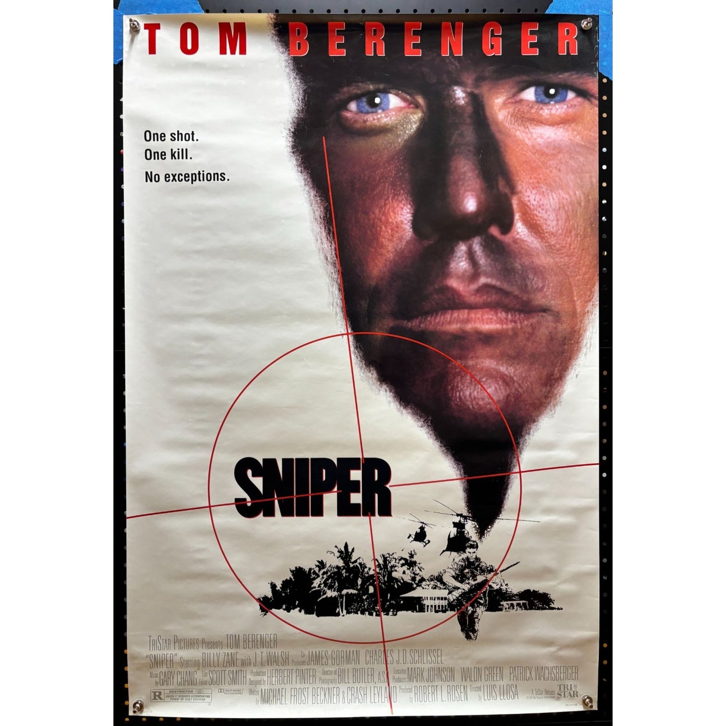 Sniper (1993) Double-Sided, Original Rolled Poster 27x40