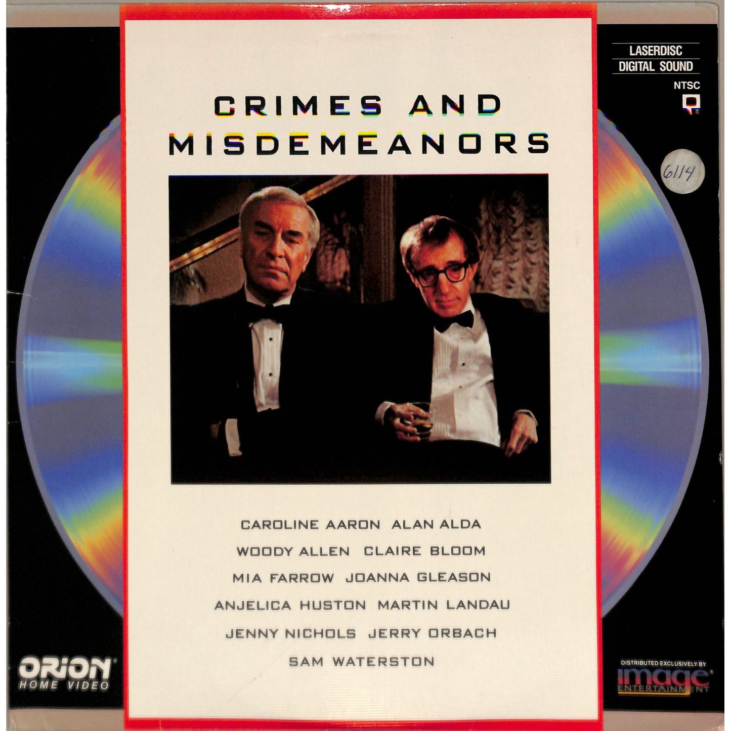 Crimes and Misdemeanors (1989) Laserdisc