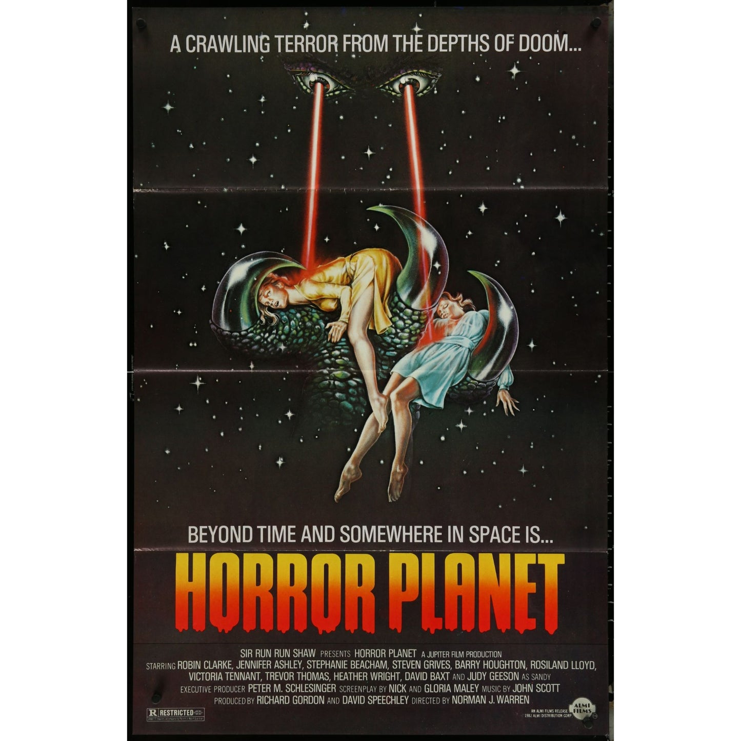 Horror Planet (1981) Original Movie Poster Folded 27x41 EM8-532