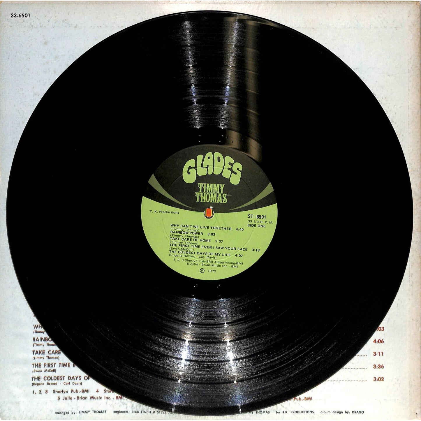 Timmy Thomas - Why Can't We Live Together (1972) Vinyl Record ST-6501