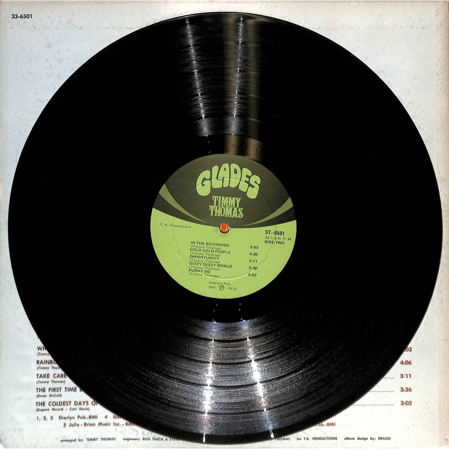 Timmy Thomas - Why Can't We Live Together (1972) Vinyl Record ST-6501