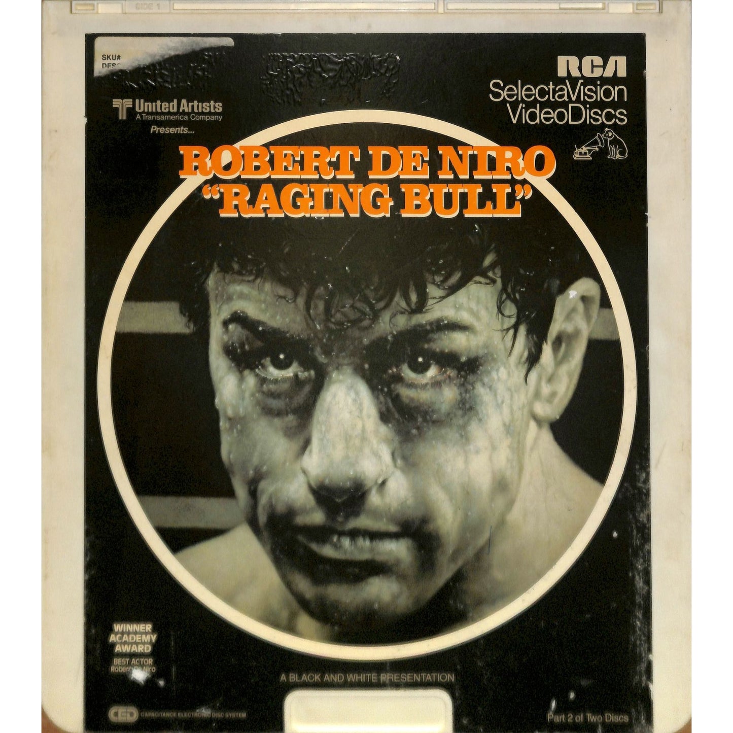 Raging Bull (1980) Vintage CED RCA SelectaVision Videodisc TESTED WORKING