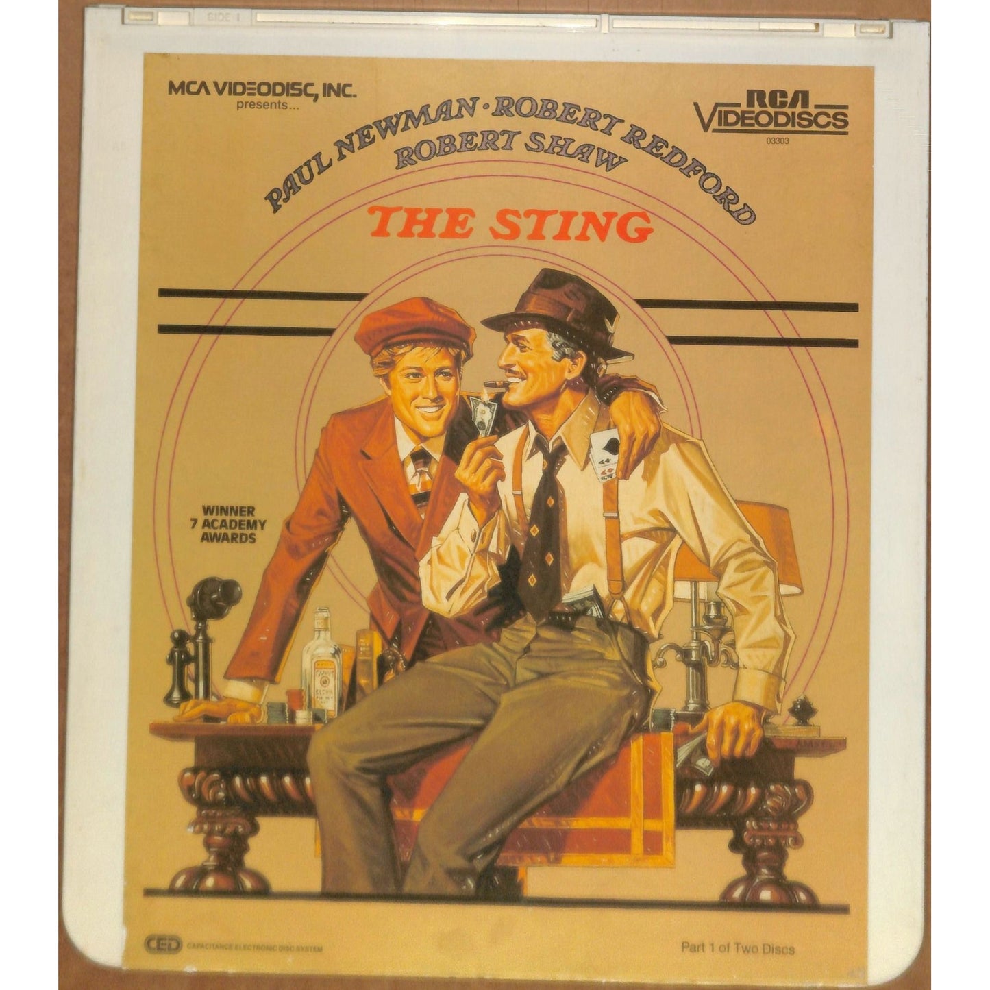 The Sting (1973) Vintage CED RCA SelectaVision Videodisc TESTED WOKRING