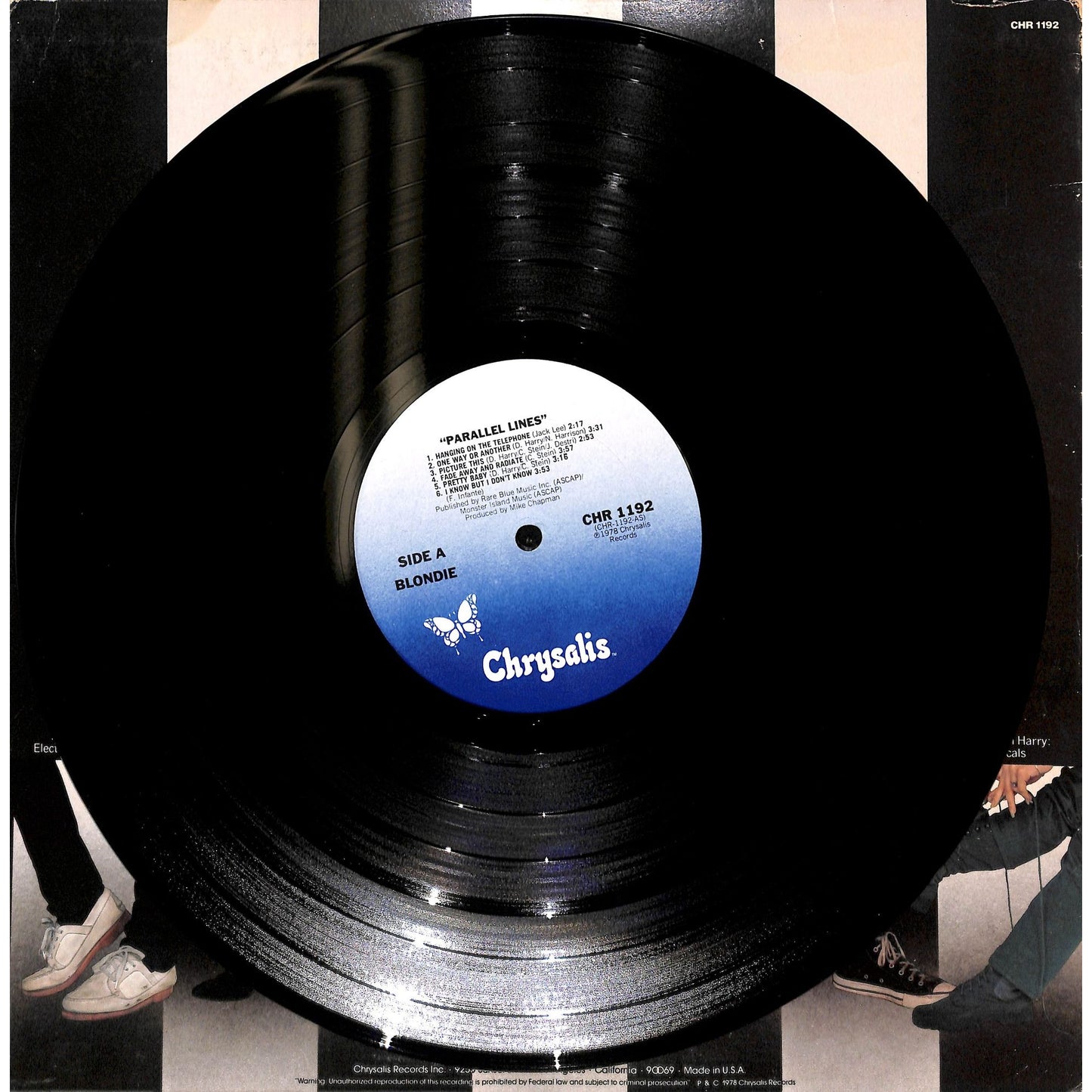 Blondie - Parallel Lines Vinyl Record CHR 1192