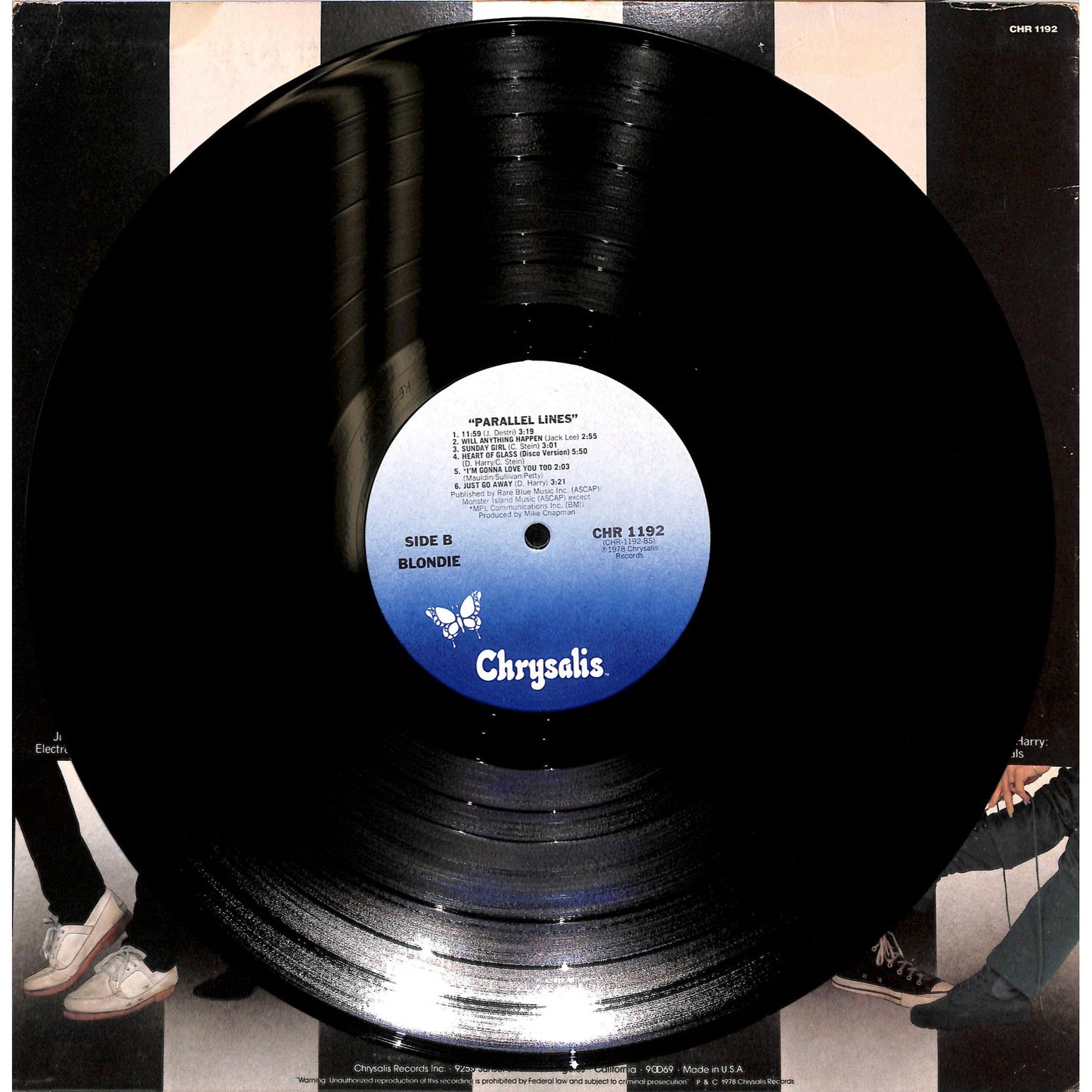 Blondie - Parallel Lines Vinyl Record CHR 1192