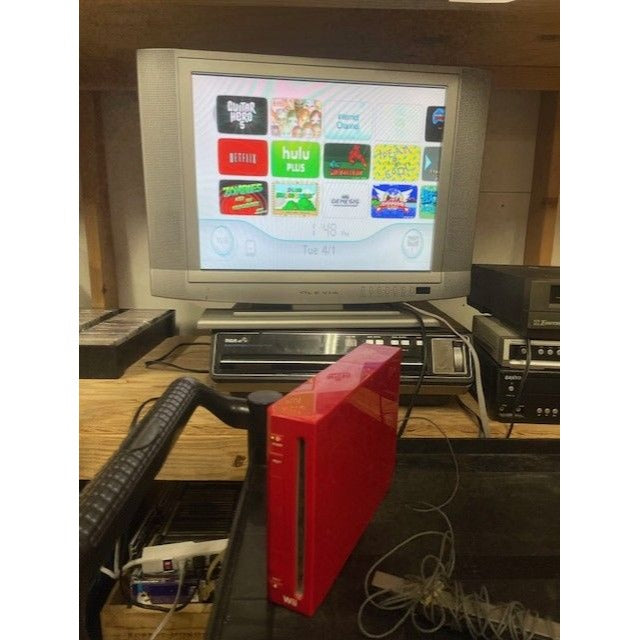 Nintendo Wii Red Super Mario Bros. 25th Anniversary Edition CIB TESTED WORKING