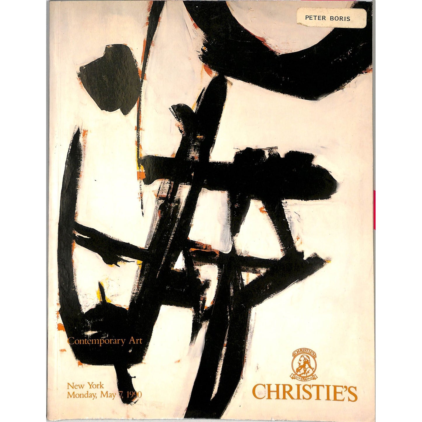 Christie's Contemporary Art Auction Catalog May 7, 1990