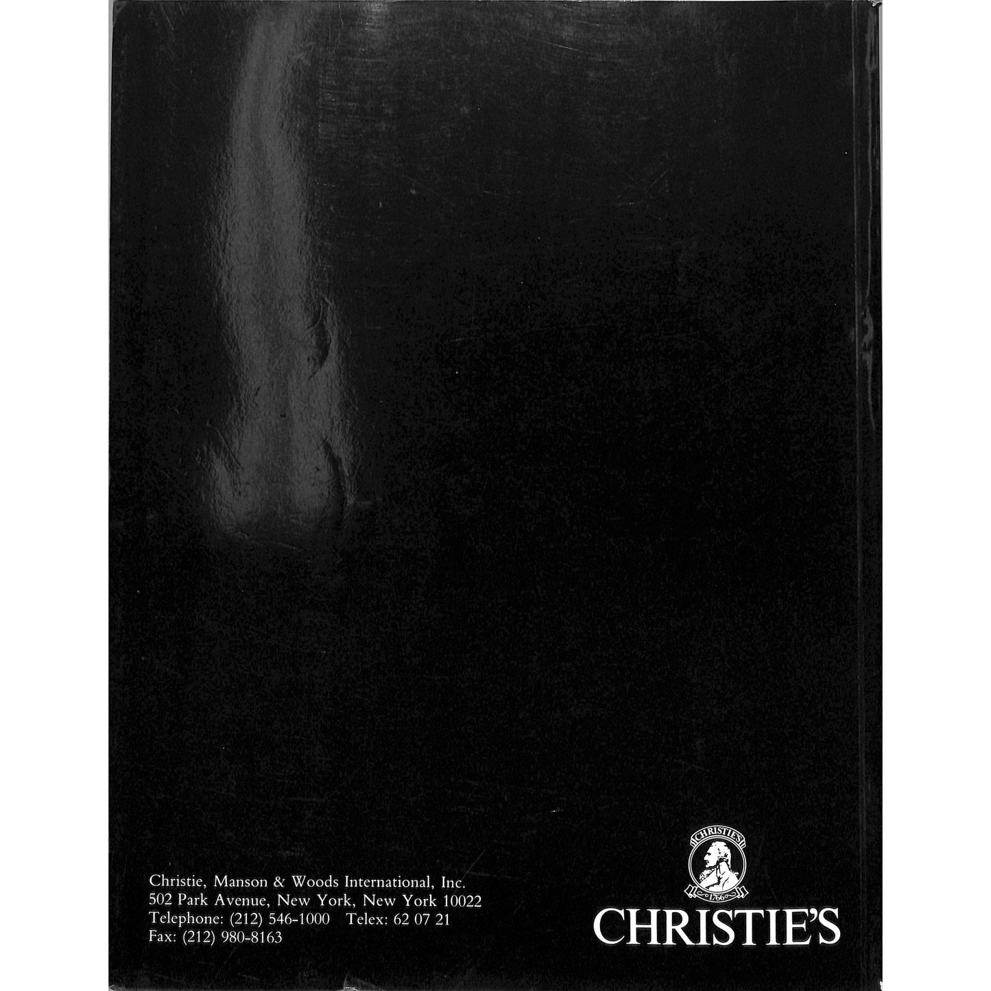 Christie's Contemporary Art Auction Catalog May 7, 1990