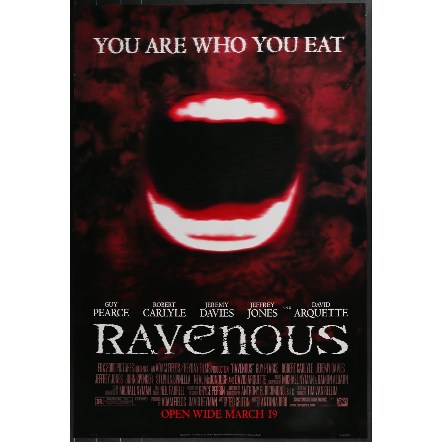 Ravenous (1999) Original Single-sided Movie Poster Rolled 27x40
