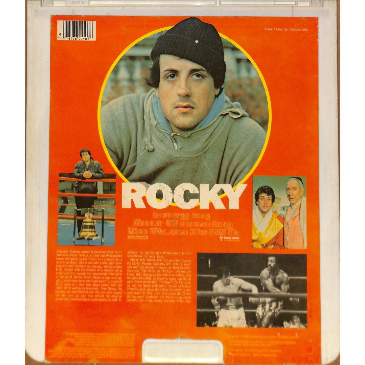 Rocky (1976) Vintage CED RCA SelectaVision Videodisc TESTED WORKING