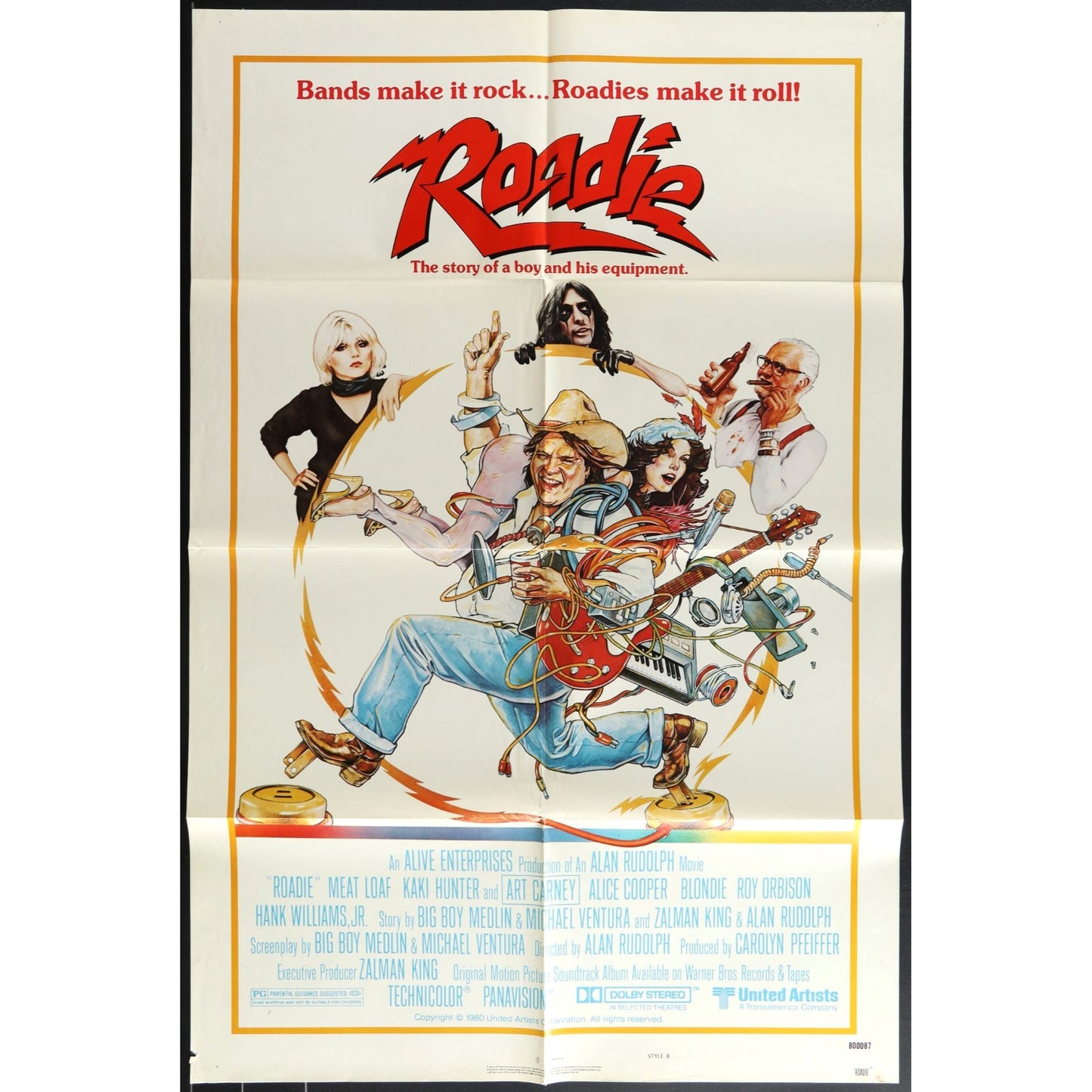 Roadie (1980) Original Movie Poster 27x41 Folded