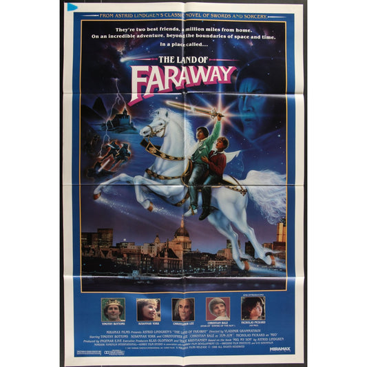 Mio in the Land of Faraway (1987) Original Movie Poster Folded 27x41