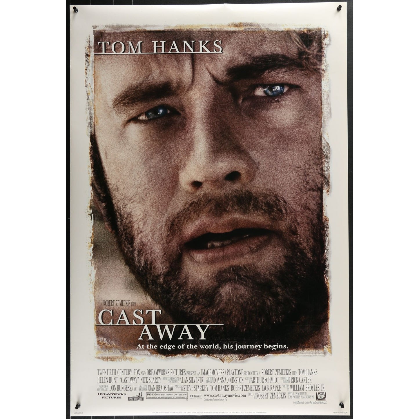 Cast Away (2000) Original Double-sided Movie Poster Rolled 27x40