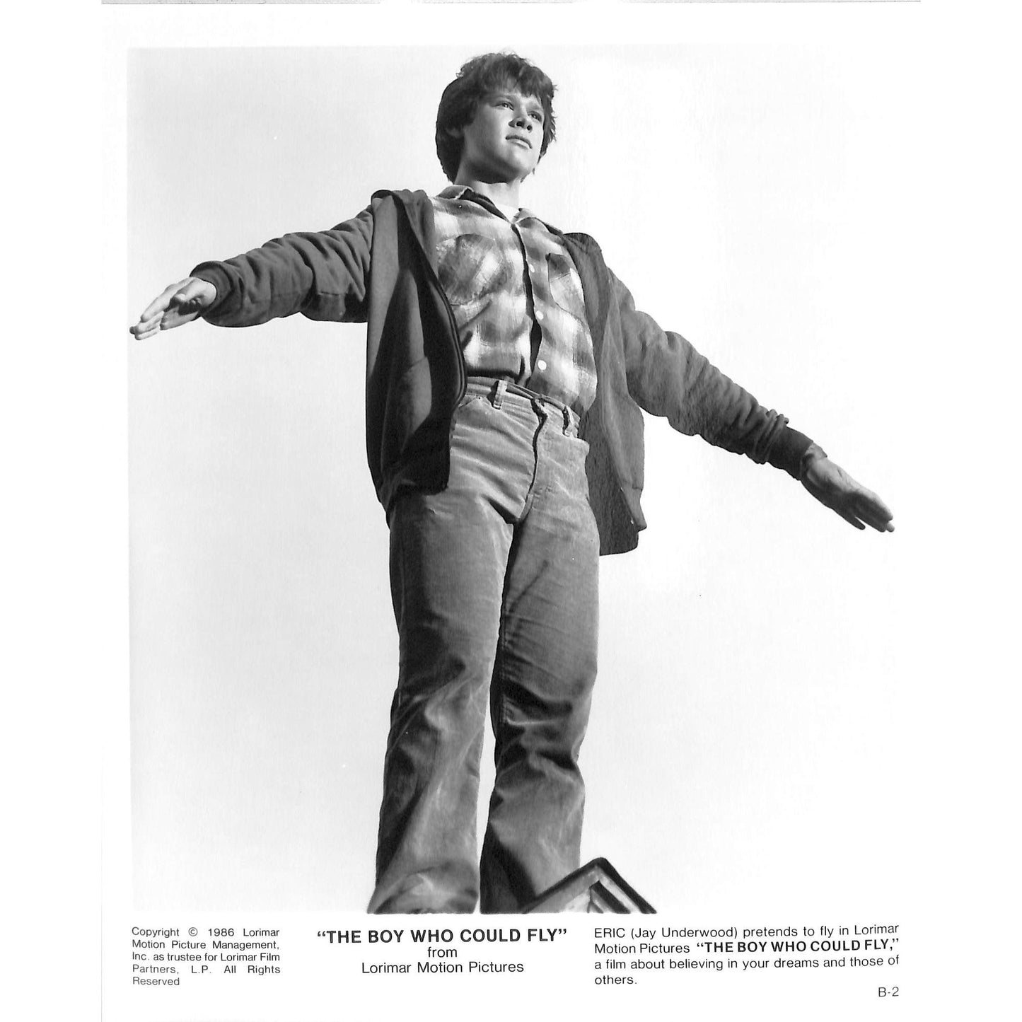 The Boy Who Could Fly Movie Still Full Set 8x10