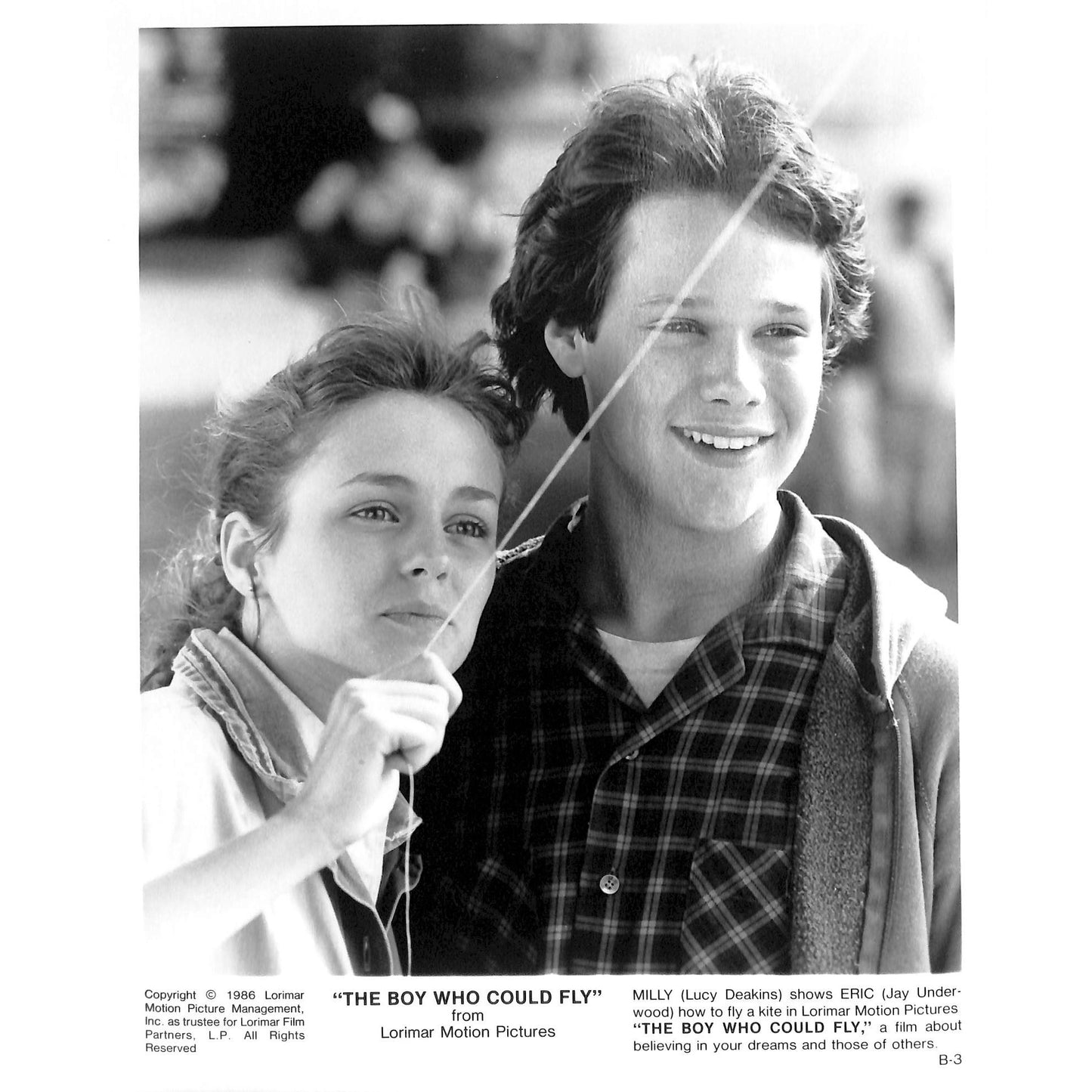 The Boy Who Could Fly Movie Still Full Set 8x10