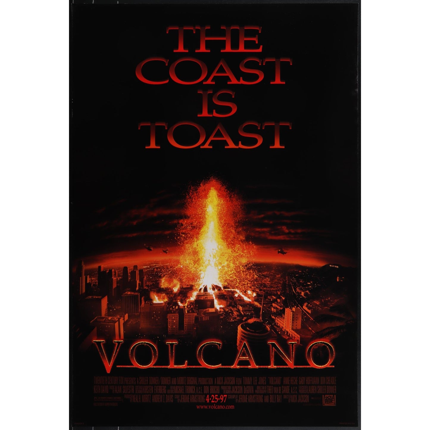 Volcano (1997) Original Movie Poster Rolled 27x40