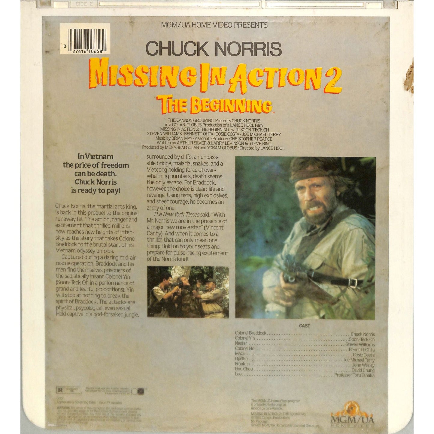 Missing in Action 2: The Beginning (1985) Vintage CED MGM Videodisc