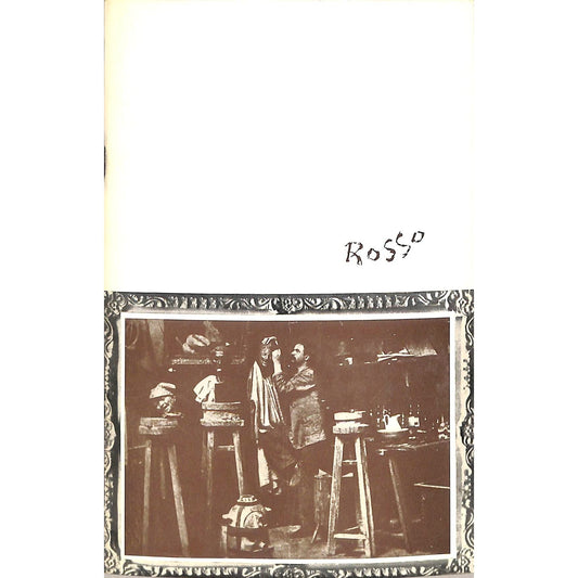 Medardo Rosso December 15, 1958- January 16, 1959 Art Catalog