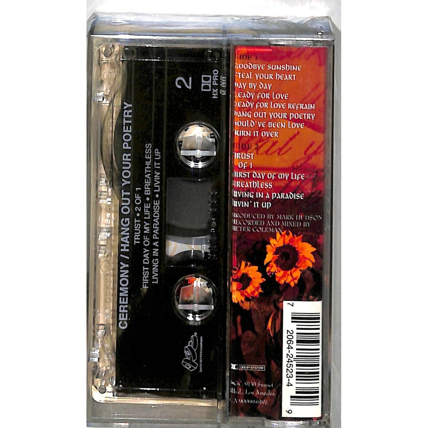 Ceremony - Hang Out Your Poetry (1993) BRAND NEW SEALED Cassette