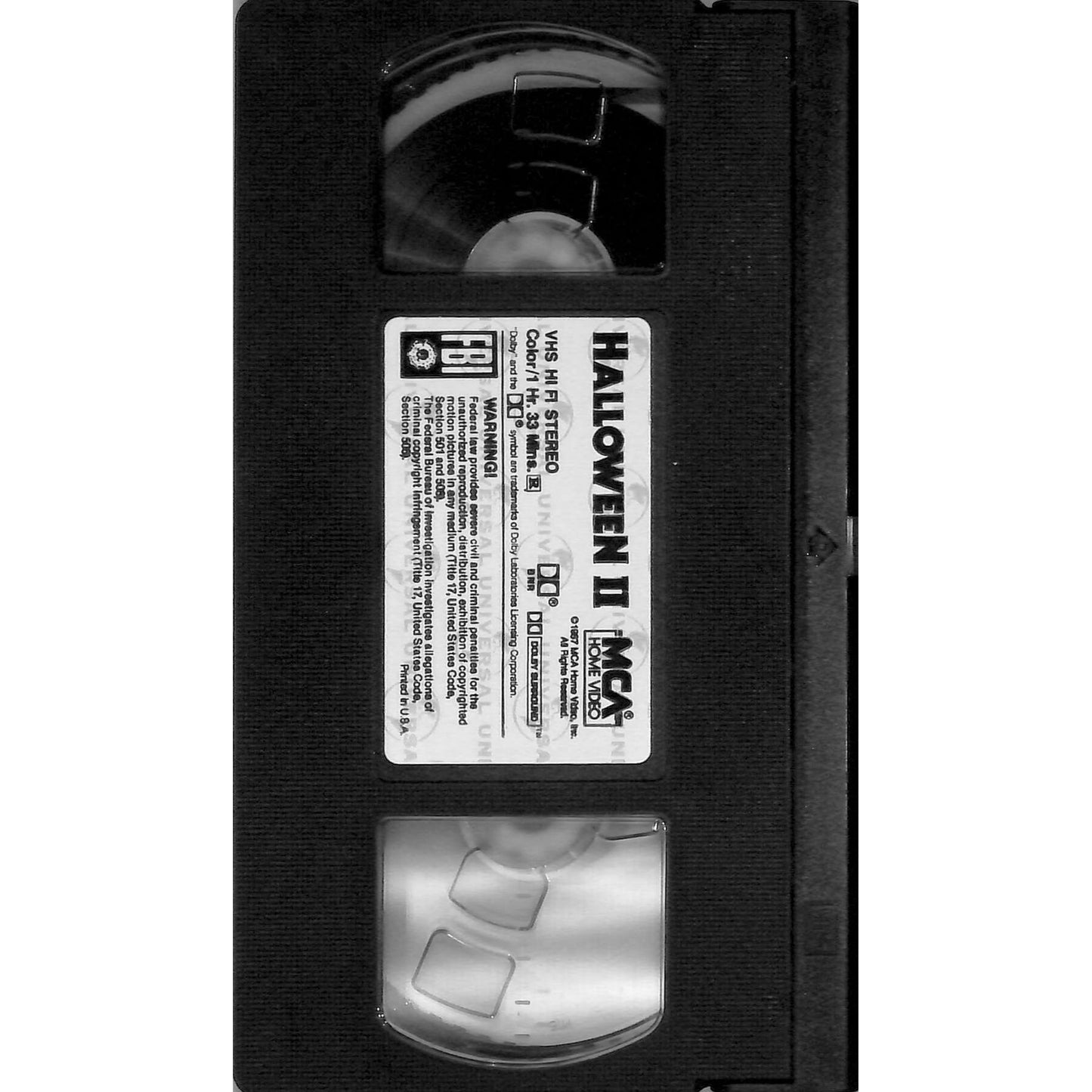 Halloween II The Nightmare Isn't Over! (1990) VHS Release