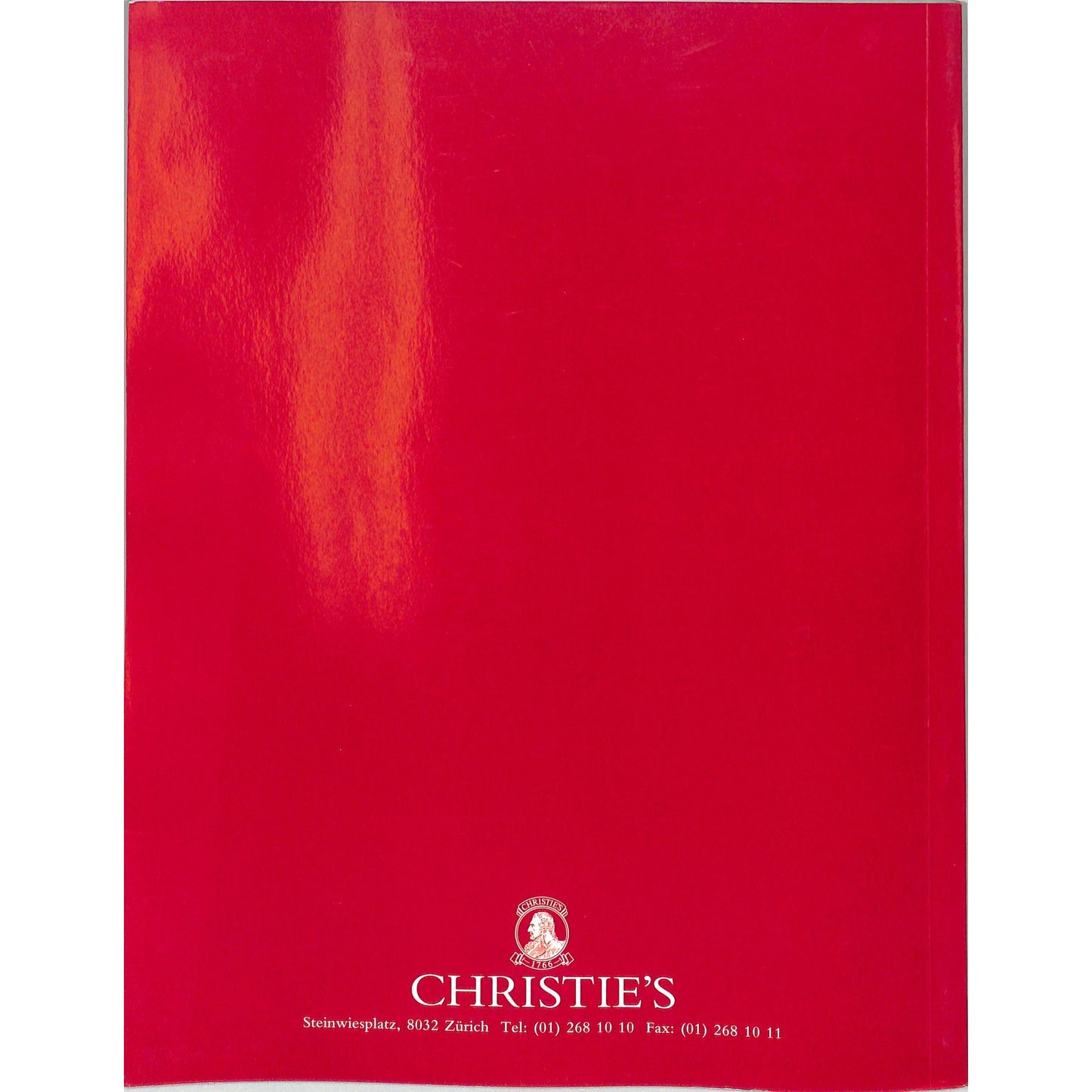 Christie's Schweizer Kunst Auction Catalog, March 30, 1998