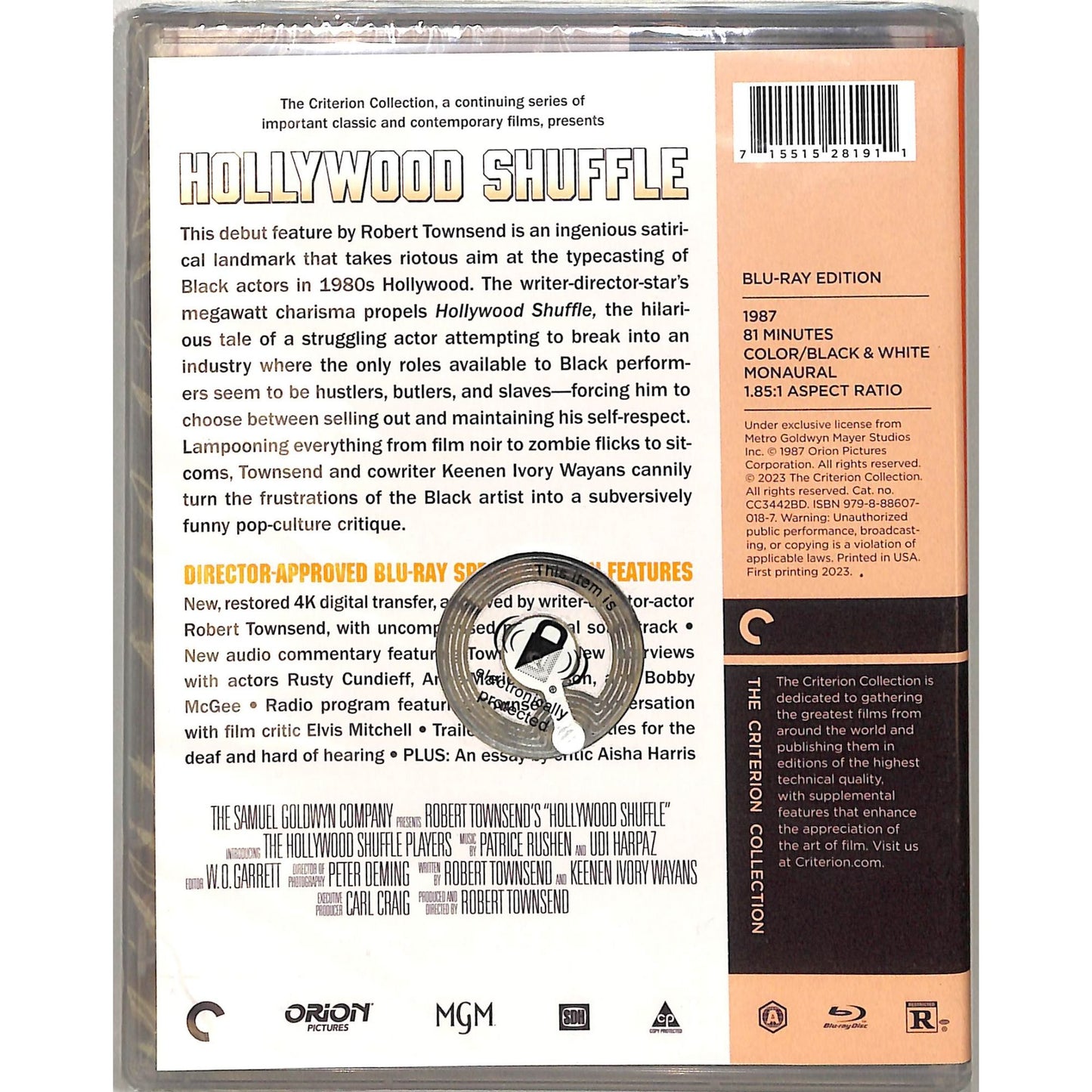 Hollywood Shuffle (1987) The Criterion Collection Sealed Blu Ray Disc