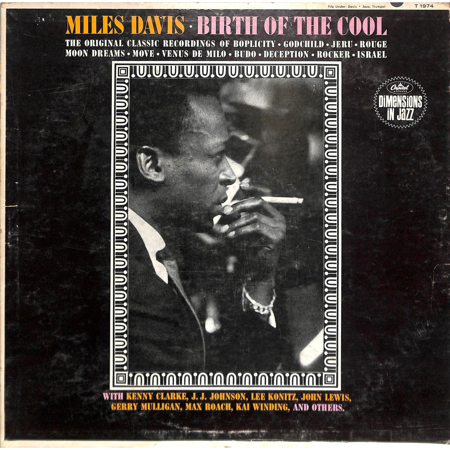 Miles Davis - Birth of the Cool (1963) Vinyl Record T 1974