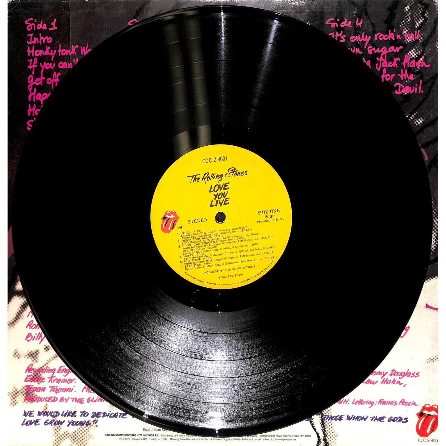 The Rolling Stones - Love You Live Vinyl Record COC 2-9001