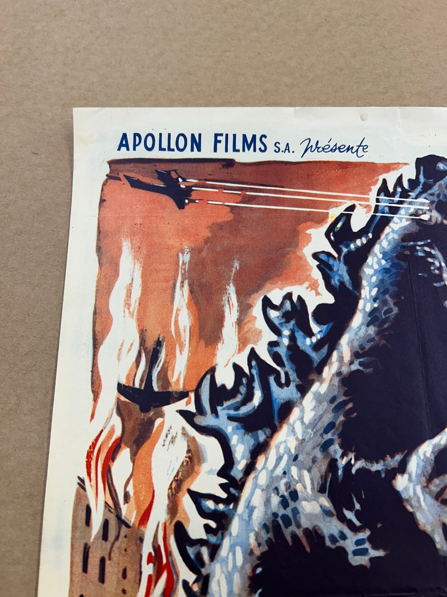Gojira (1957) Original Belgian Movie Poster 13 3/4" x 18 3/4"