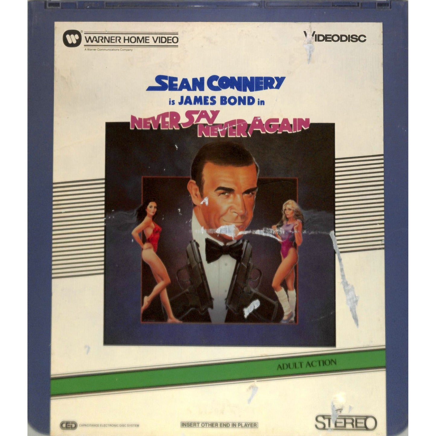 Never Say Never Again (1983) Disc 1&2 Vintage CED Videodisc TESTED WORKING